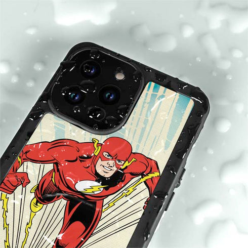 DC Comics The Flash Classic Art Sprint Pose iPhone 15 Pro Waterproof Case