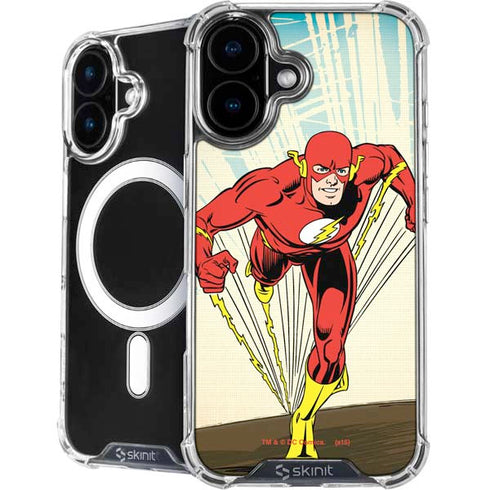 DC Comics The Flash Classic Art Sprint Pose iPhone 16 MagSafe Case