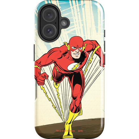 DC Comics The Flash Classic Art Sprint Pose iPhone 16 Plus Magsafe Impact Case