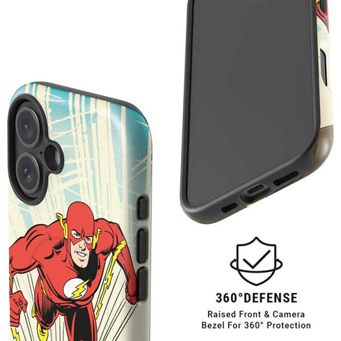 DC Comics The Flash Classic Art Sprint Pose iPhone 16 Plus Magsafe Impact Case