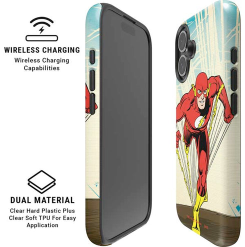 DC Comics The Flash Classic Art Sprint Pose iPhone 16 Plus Magsafe Impact Case