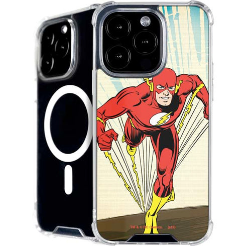 DC Comics The Flash Classic Art Sprint Pose iPhone 16 Pro Max MagSafe Case