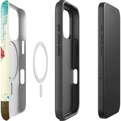 DC Comics The Flash Classic Art Sprint Pose iPhone 16 Pro Max Magsafe Impact Case