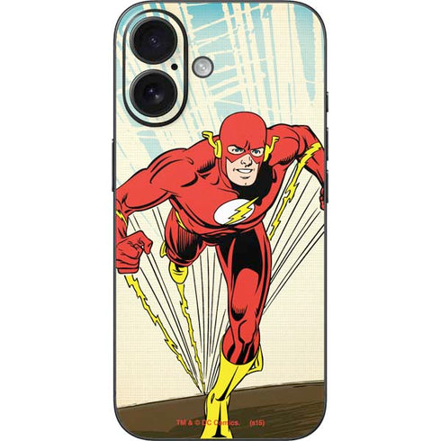 DC Comics The Flash Classic Art Sprint Pose iPhone 16 Skin