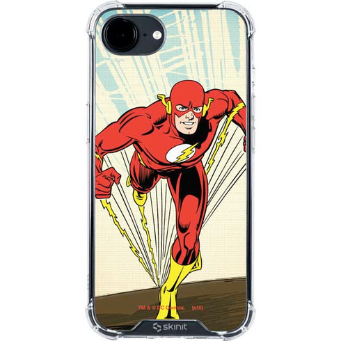 DC Comics The Flash Classic Art Sprint Pose iPhone 16e Clear Case