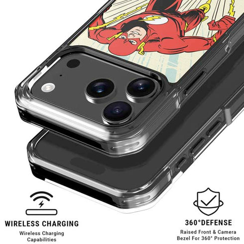 DC Comics The Flash Classic Art Sprint Pose iPhone 18 Pro Clear Case