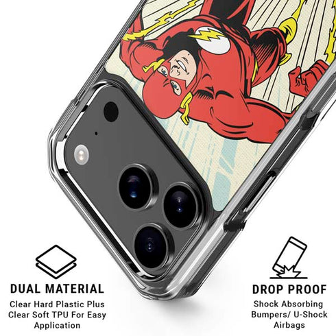 DC Comics The Flash Classic Art Sprint Pose iPhone 18 Pro Clear Case