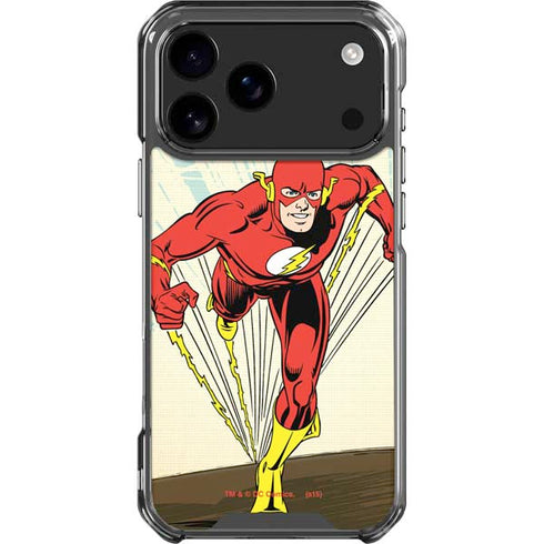 DC Comics The Flash Classic Art Sprint Pose iPhone 18 Pro Max Clear Case