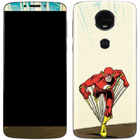 DC Comics The Flash Classic Art Sprint Pose Moto E5 Plus Skin