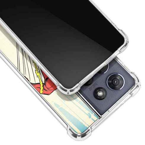 DC Comics The Flash Classic Art Sprint Pose Moto G 5G (2025) Clear Case