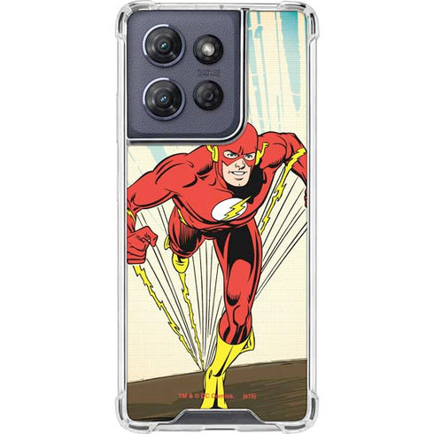 DC Comics The Flash Classic Art Sprint Pose Moto G Play 5G (2025) Clear Case
