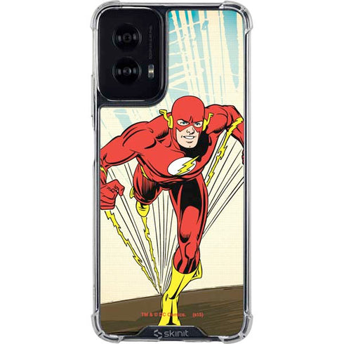 DC Comics The Flash Classic Art Sprint Pose Moto G Power 5G (2024) Clear Case