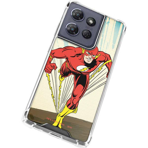 DC Comics The Flash Classic Art Sprint Pose Moto G Power 5G (2025) Clear Case