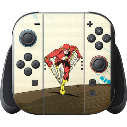 DC Comics The Flash Classic Art Sprint Pose Nintendo Switch 2 (2025) with Joy-Con Skin