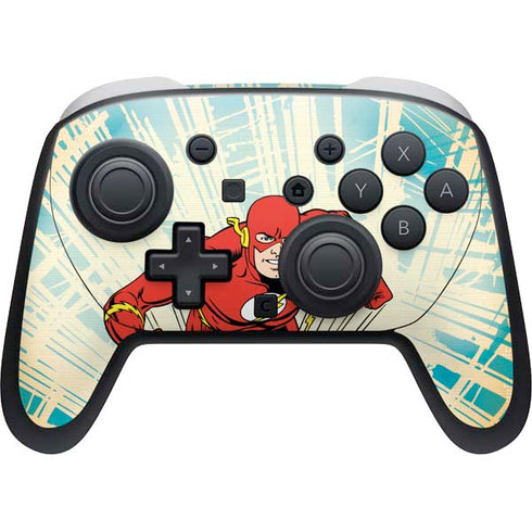 DC Comics The Flash Classic Art Sprint Pose Nintendo Switch 2 (2025) Pro Controller Skin
