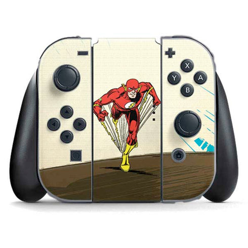 DC Comics The Flash Classic Art Sprint Pose Nintendo Switch (2017-2021) Joy-Con Controller Skin