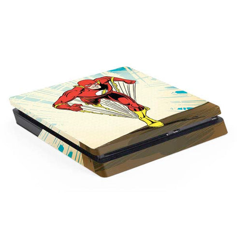 DC Comics The Flash Classic Art Sprint Pose PS4 Slim Skin