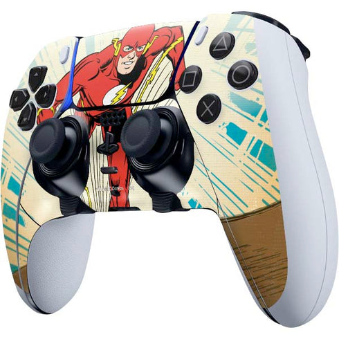 DC Comics The Flash Classic Art Sprint Pose PS5 DualSense Edge Pro Controller Skin