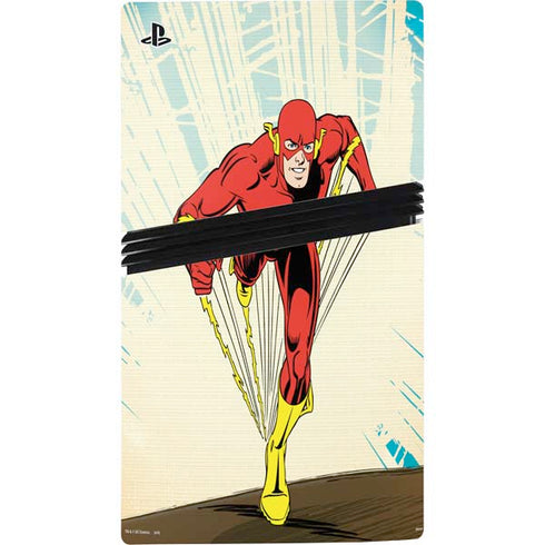 DC Comics The Flash Classic Art Sprint Pose PS5 Pro Disk Console Skin