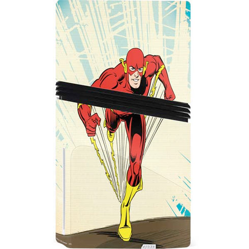 DC Comics The Flash Classic Art Sprint Pose PS5 Pro Disk Console Skin