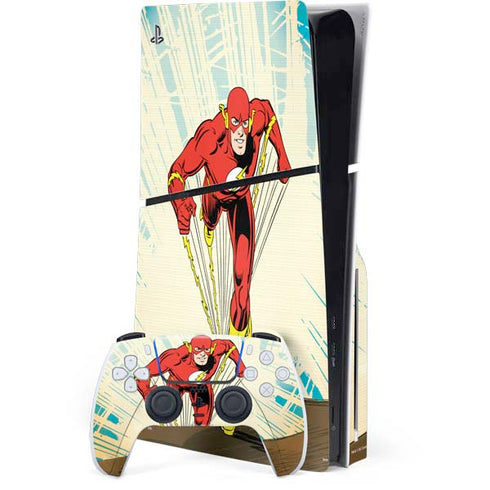 DC Comics The Flash Classic Art Sprint Pose PlayStation PS5 Skins