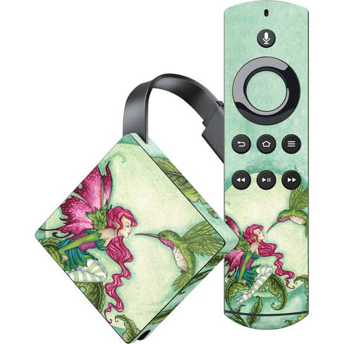 Flirting Fairy and Hummingbird by Amy Brown Amazon Fire TV Skin