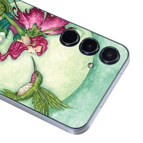 Flirting Fairy and Hummingbird by Amy Brown Galaxy A36 5G Skin