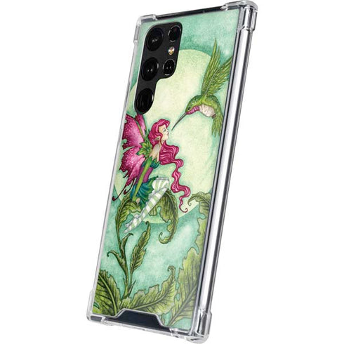 Flirting Fairy and Hummingbird by Amy Brown Galaxy S23 Ultra Clear Case