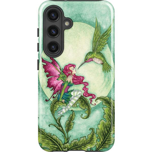 Flirting Fairy and Hummingbird by Amy Brown Galaxy S25 Impact Case