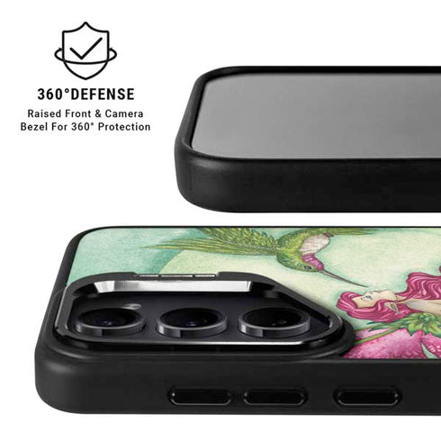 Flirting Fairy and Hummingbird by Amy Brown Galaxy S24 Plus Kickstand Case