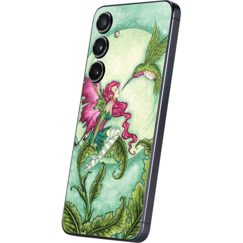 Flirting Fairy and Hummingbird by Amy Brown Galaxy S24 Skin