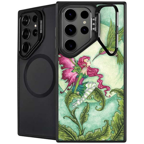 Flirting Fairy and Hummingbird by Amy Brown Galaxy S24 Ultra Kickstand Case