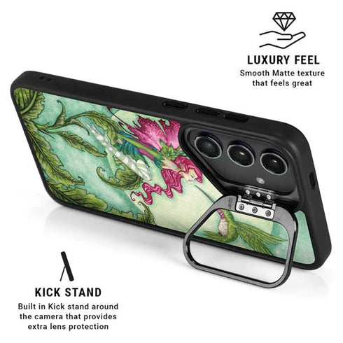 Flirting Fairy and Hummingbird by Amy Brown Galaxy S25 Ultra Kickstand Case