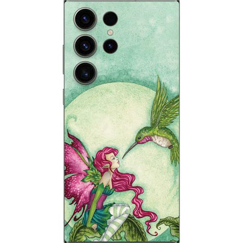 Flirting Fairy and Hummingbird by Amy Brown Galaxy S24 Ultra Skin
