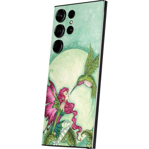 Flirting Fairy and Hummingbird by Amy Brown Galaxy S24 Ultra Skin