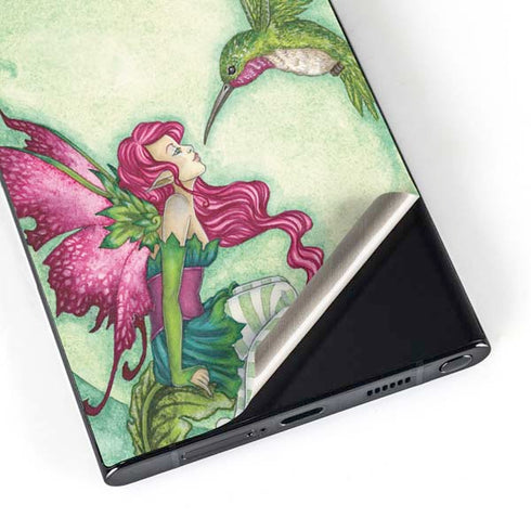 Flirting Fairy and Hummingbird by Amy Brown Galaxy S24 Ultra Skin