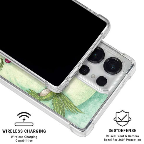 Flirting Fairy and Hummingbird by Amy Brown Galaxy S25 Ultra Clear Case