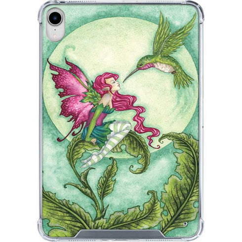 Flirting Fairy and Hummingbird by Amy Brown iPad 11th Gen (2025) Clear Case