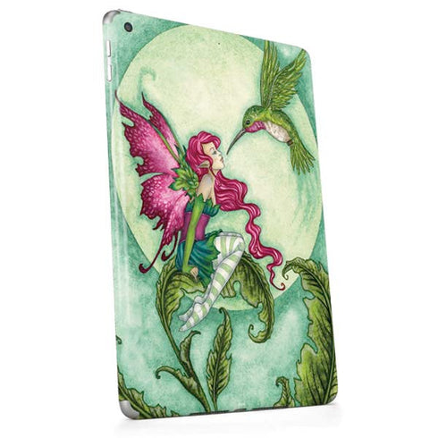 Flirting Fairy and Hummingbird by Amy Brown Apple iPad Skin