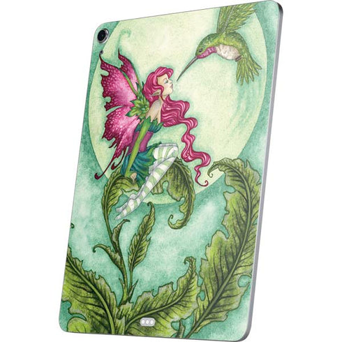 Flirting Fairy and Hummingbird by Amy Brown Apple iPad Air Skin