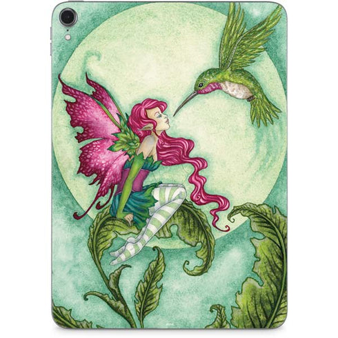 Flirting Fairy and Hummingbird by Amy Brown Apple iPad Pro Skin