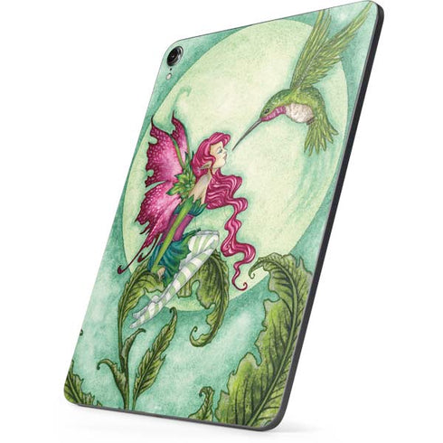 Flirting Fairy and Hummingbird by Amy Brown Apple iPad Pro Skin