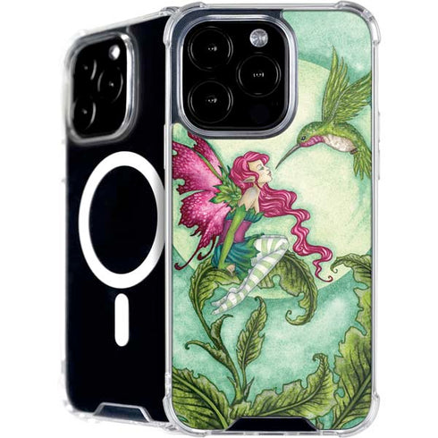 Flirting Fairy and Hummingbird by Amy Brown iPhone 16 Pro Max MagSafe Case
