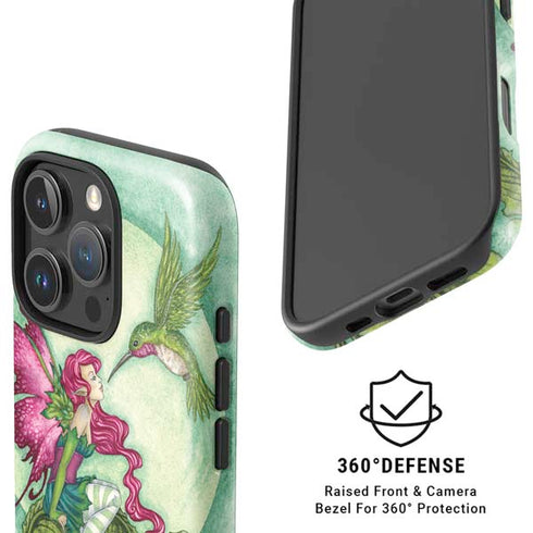 Flirting Fairy and Hummingbird by Amy Brown iPhone 16 Pro Max Magsafe Impact Case