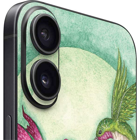 Flirting Fairy and Hummingbird by Amy Brown iPhone 16 Skin