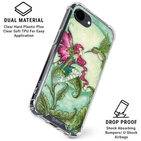 Flirting Fairy and Hummingbird by Amy Brown iPhone 16e Clear Case