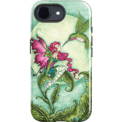 Flirting Fairy and Hummingbird by Amy Brown iPhone 16e Impact Case