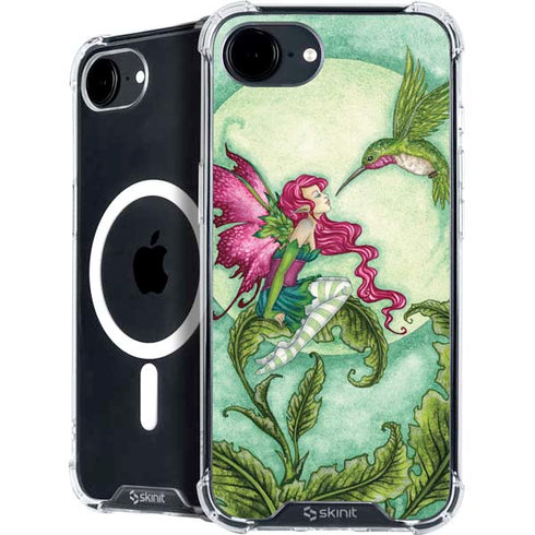 Flirting Fairy and Hummingbird by Amy Brown iPhone 16e MagSafe Case