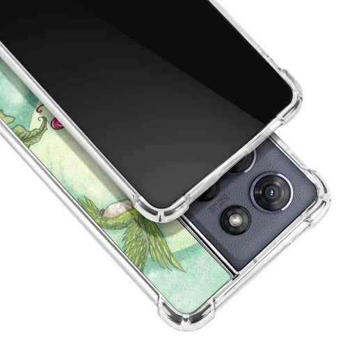Flirting Fairy and Hummingbird by Amy Brown Moto G 5G (2025) Clear Case