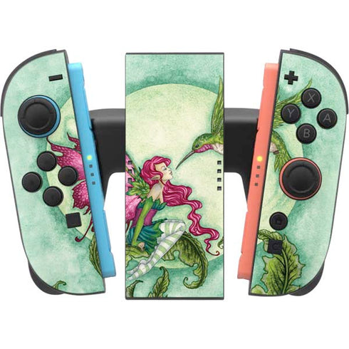 Flirting Fairy and Hummingbird by Amy Brown Nintendo Switch 2 (2025) Joy-Con Controller Skin